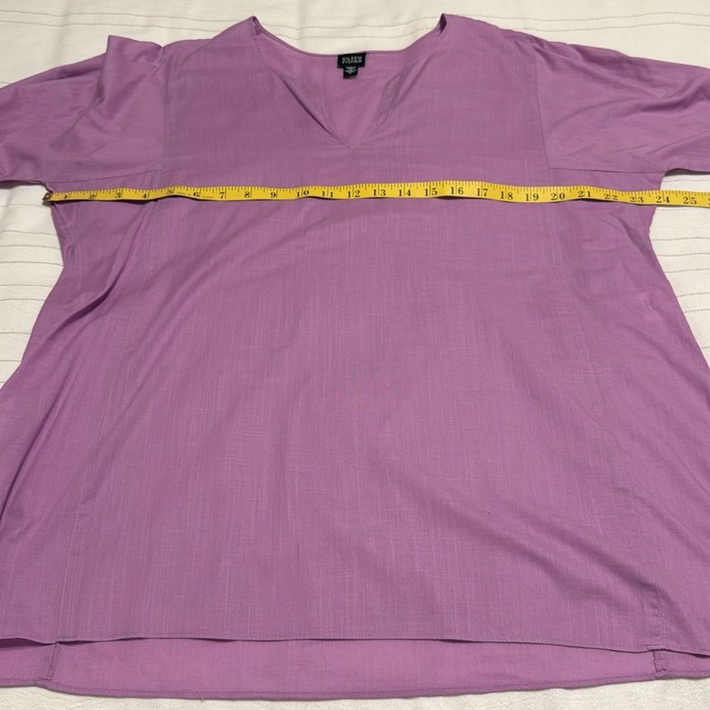 Eileen Fisher Cotton Long Sleeve Relaxed Tunic - Picture 3 of 7